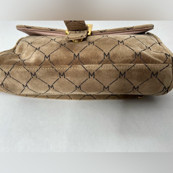 Wilson’s Leather Maxima Small Tan Suede Monogram Purse - Picture 2 of 6